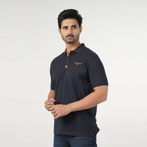 Eminent Men's Half Sleeves Polo T-Shirt - Navy Blue