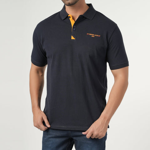 Eminent Men's Half Sleeves Polo T-Shirt - Navy Blue