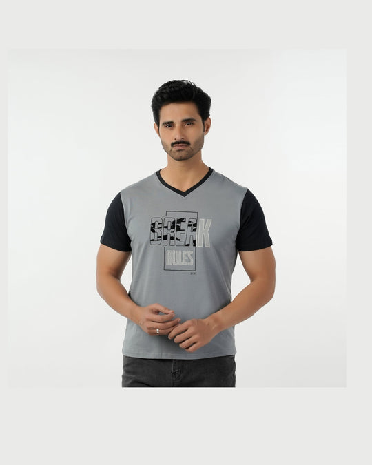 Eminent Men's Half Sleeves T-Shirt - Light Grey, Men's T-Shirts & Polos, Eminent, Chase Value