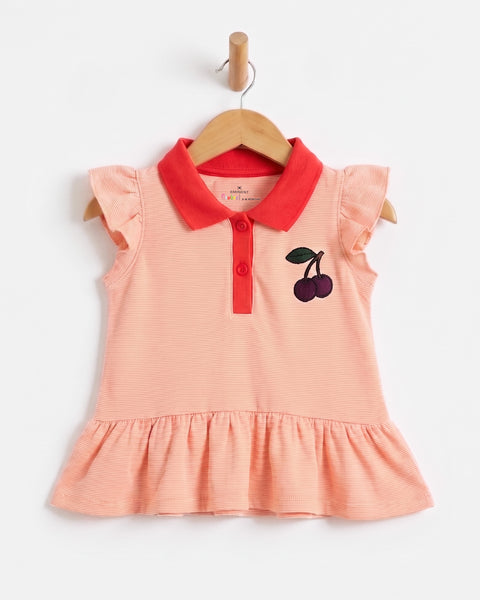 Newborn Girls' Double Jersey Frock