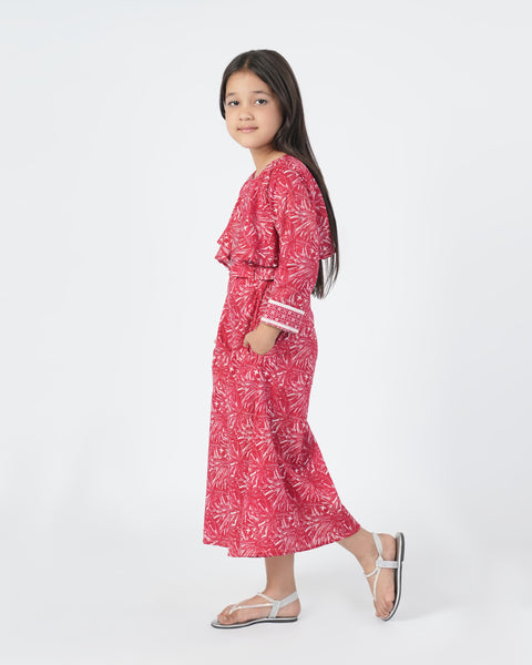 Girls' Jump Suit - Maroon