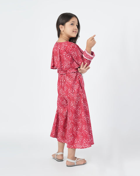 Girls' Jump Suit - Maroon