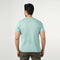 Eminent Men's Half Sleeves Round Neck T-Shirt - Cyan