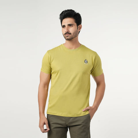 Eminent Men's Half Sleeves Round Neck T-Shirt - Mid Green