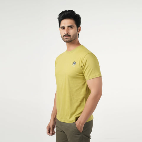 Eminent Men's Half Sleeves Round Neck T-Shirt - Mid Green