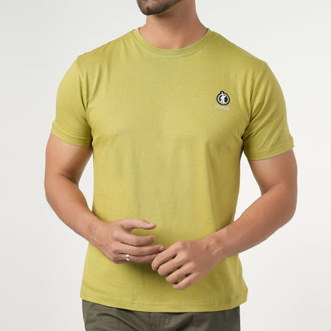 Eminent Men's Half Sleeves Round Neck T-Shirt - Mid Green
