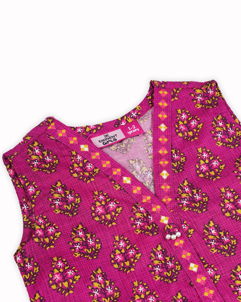 Girls' Essential Printed 3 Pcs Suit