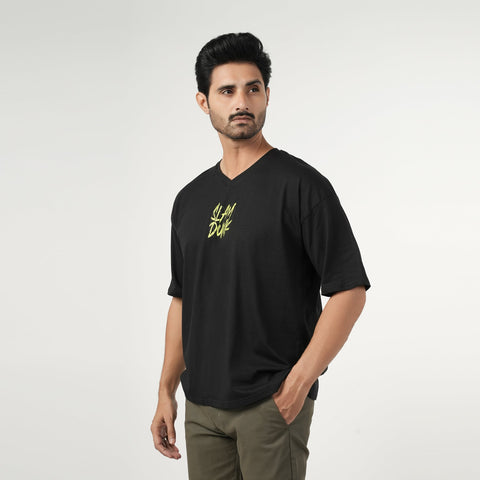 Eminent Men's Half Sleeves T-Shirt - Black