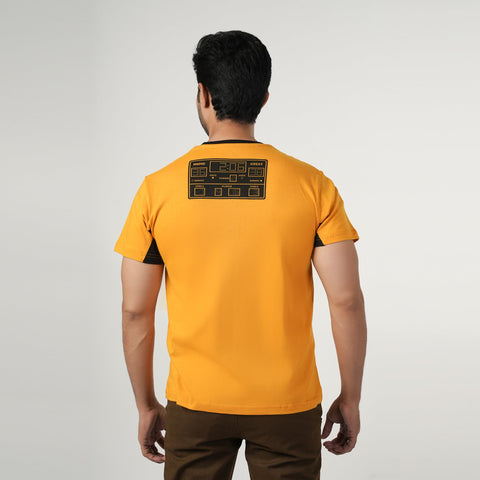 Eminent Men's Half Sleeves Round Neck T-Shirt - Yellow