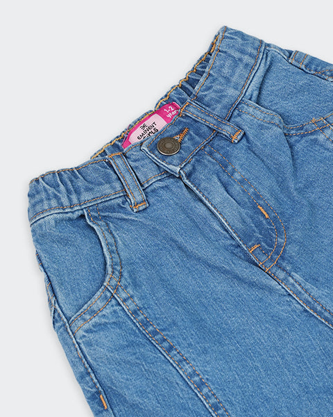 Girls Woven Denim Pants