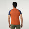 Eminent Men's Half Sleeves Round Neck T-Shirt - Navy Blue & Brown
