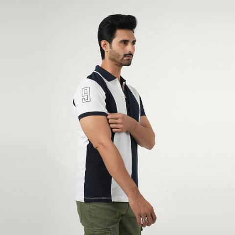 Eminent Men's Half Sleeves Polo T-Shirt - White