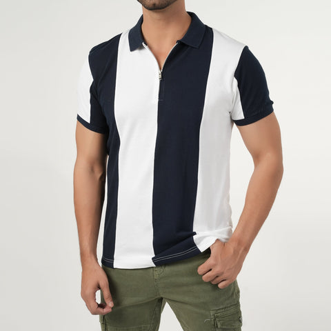 Eminent Men's Half Sleeves Polo T-Shirt - White
