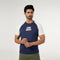 Eminent Men's Half Sleeves Round Neck T-Shirt - Navy Blue