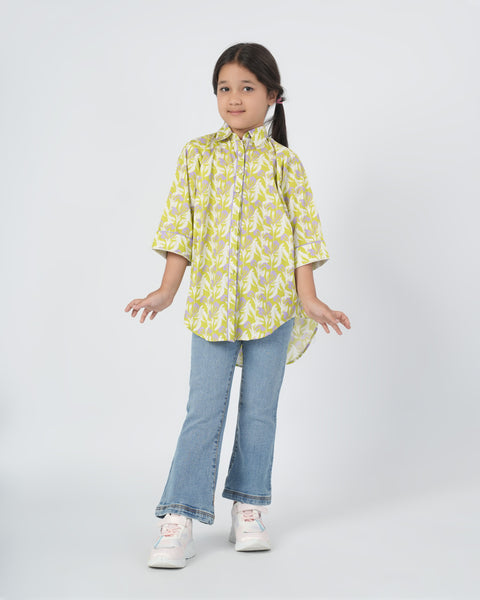 Girls' Woven Full Sleeves Top