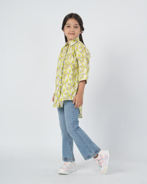 Girls' Woven Full Sleeves Top
