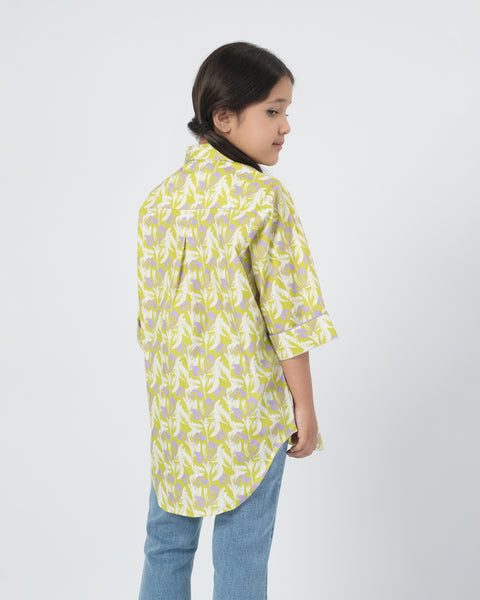 Girls' Woven Full Sleeves Top