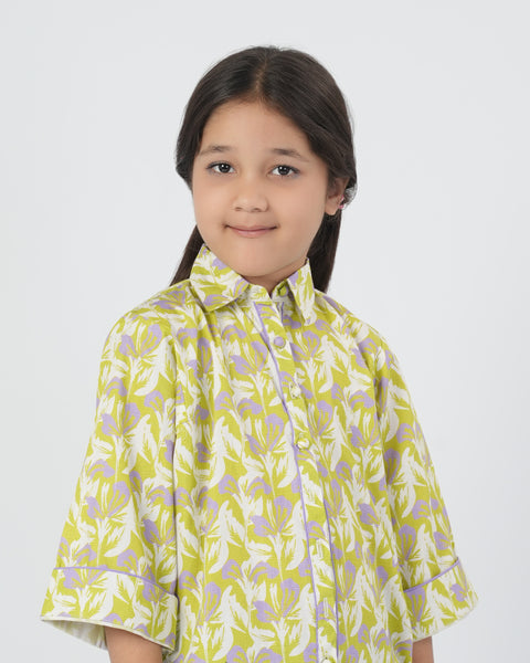 Girls' Woven Full Sleeves Top