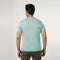 Eminent Men's Half Sleeves Round Neck T-Shirt - Cyan