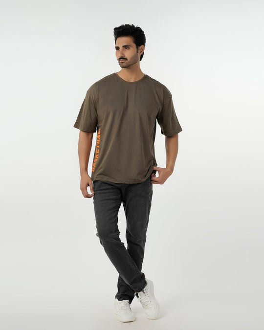 Eminent Men's Round Neck Half Sleeves T-Shirt - Olive, Men's T-Shirts & Polos, Eminent, Chase Value