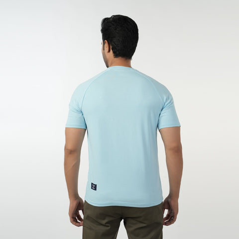 Eminent Men's Half Sleeves T-Shirt - Blue