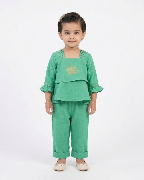 Newborn Girls Embroidered Shalwar Suit