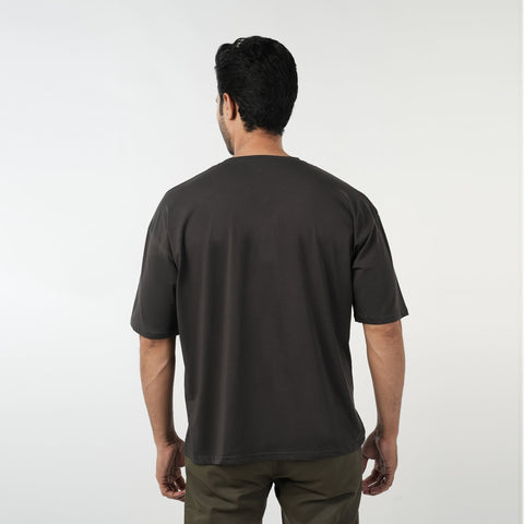 Eminent Men's Half Sleeves T-Shirt - Charcoal