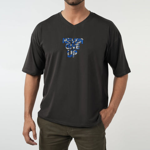 Eminent Men's Half Sleeves T-Shirt - Charcoal