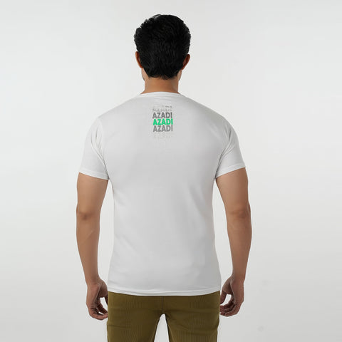 Eminent Men's Round Neck Half Sleeves Printed T-Shirt - White, Men's T-Shirts & Polos, Eminent, Chase Value