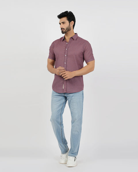 Eminent Men's Front Open Half Sleeves T-Shirt