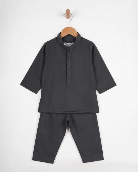 Newborn Boys' Embroidered Shalwar Kameez