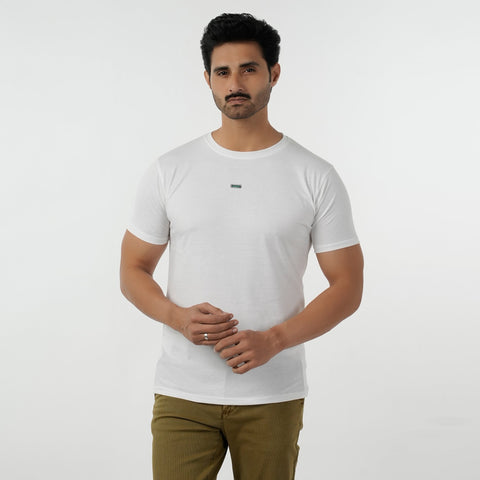 Eminent Men's Round Neck Half Sleeves Printed T-Shirt - White, Men's T-Shirts & Polos, Eminent, Chase Value
