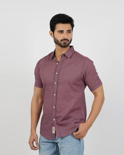 Eminent Men's Front Open Half Sleeves T-Shirt