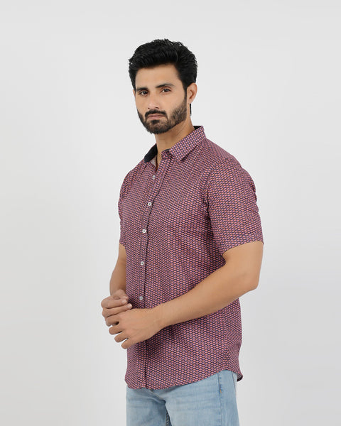 Eminent Men's Front Open Half Sleeves T-Shirt