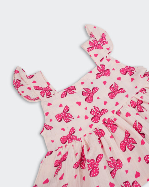 Newborn Girls' Printed Seersucker Co-Ord Set