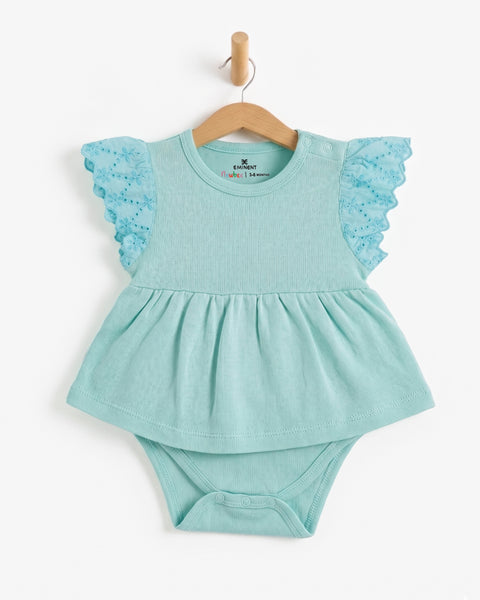 Newborn Girls' Interlock Romper