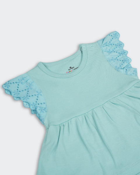 Newborn Girls' Interlock Romper
