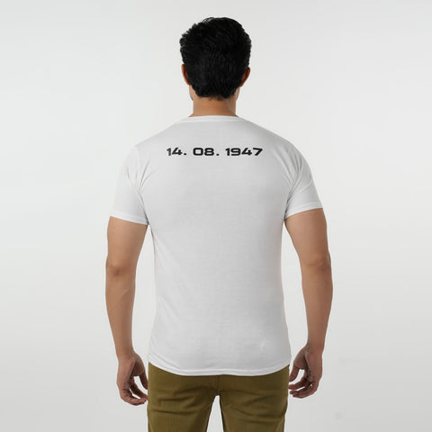 Eminent Men's Round Neck Half Sleeves Printed T-Shirt - White, Men's T-Shirts & Polos, Eminent, Chase Value