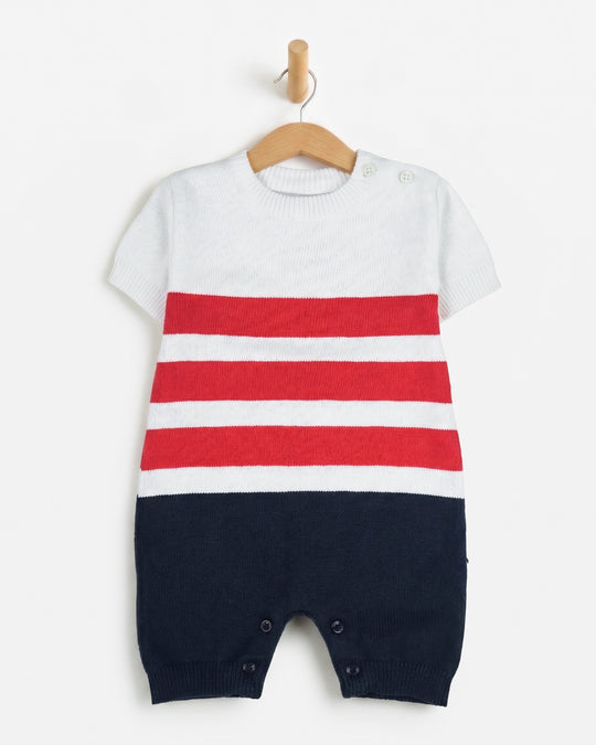Newborn Boys Interlock Romper