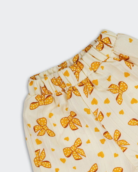 Newborn Girls' Printed Seersucker Co-Ord Set
