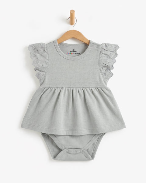 Newborn Girls' Interlock Romper