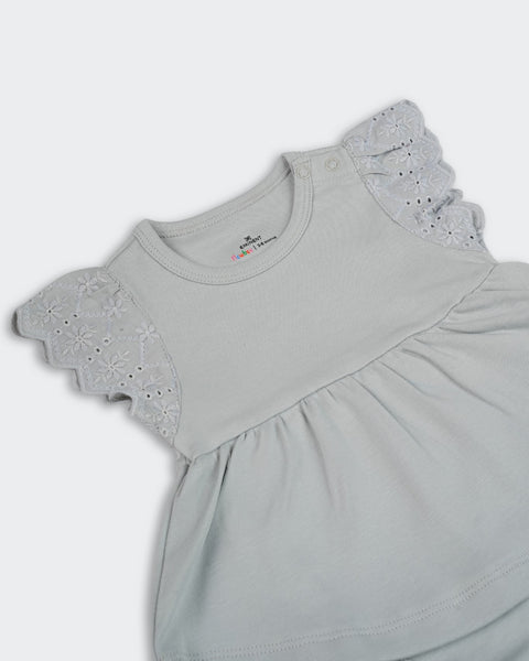 Newborn Girls' Interlock Romper