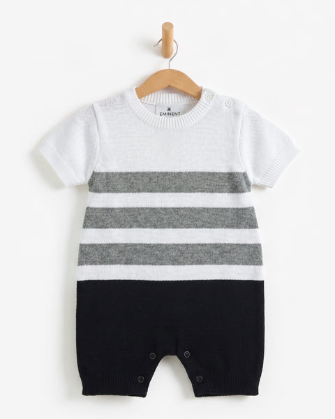Newborn Boys Interlock Romper