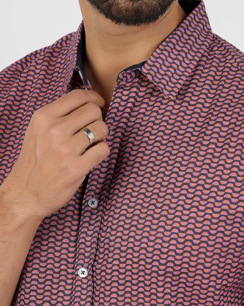 Eminent Men's Front Open Half Sleeves T-Shirt