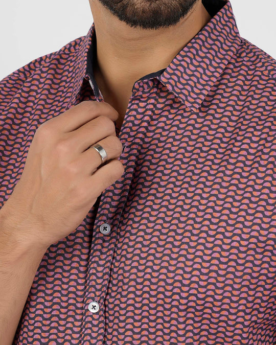 Eminent Men's Front Open Half Sleeves T-Shirt