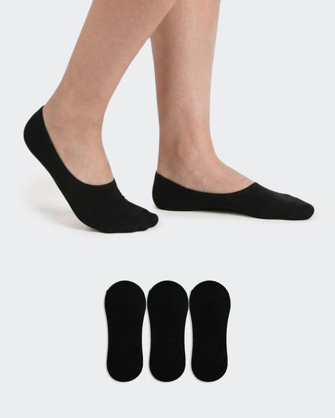 Women's Plain Sneaker Socks (Pack of 3)