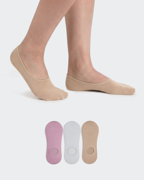 Women's Plain Sneaker Socks (Pack of 3)