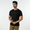 Eminent Men's Round Neck Half Sleeves Printed T-Shirt - Black