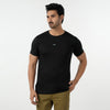 Eminent Men's Round Neck Half Sleeves Printed T-Shirt - Black