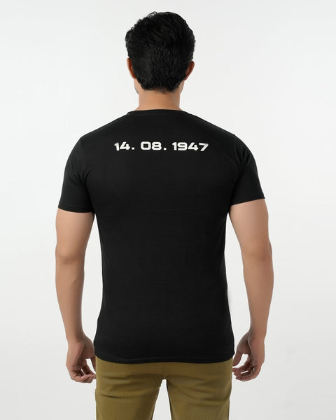 Eminent Men's Round Neck Half Sleeves Printed T-Shirt - Black, Men's T-Shirts & Polos, Eminent, Chase Value